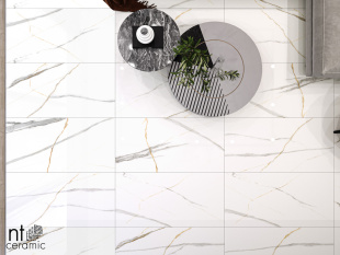 Керамогранит NT Ceramic Marmo Maritaca Statuario Ultra White арт. NTT99513M (60x120) матовый